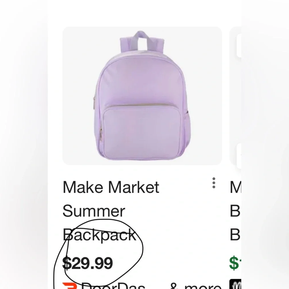 NWT MAKE MARKET SCHOOL DAILY Nylon Pink Kids Backpack 🎒NEW/Pockets Adj Straps